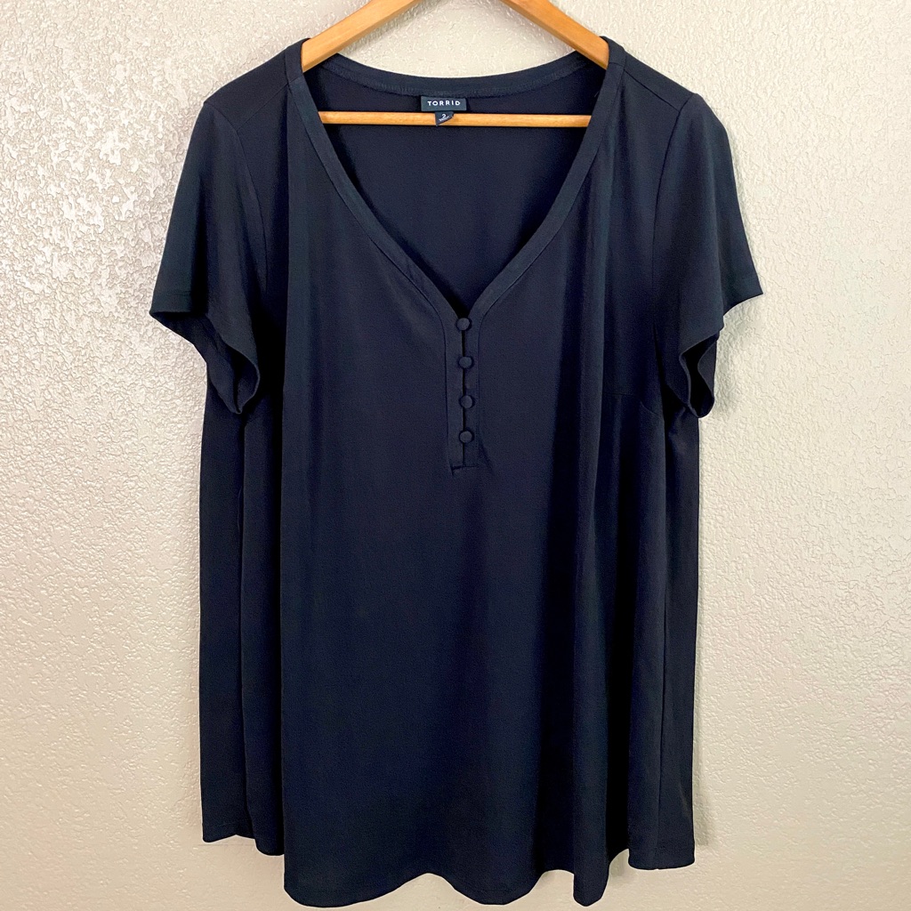 Black Buttoned Blouse